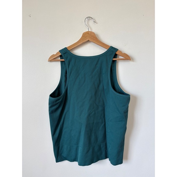 Athleta Aurora Seamless Ribbed Cropped Tank – Green/Blue – 1X - Picture 3 of 3